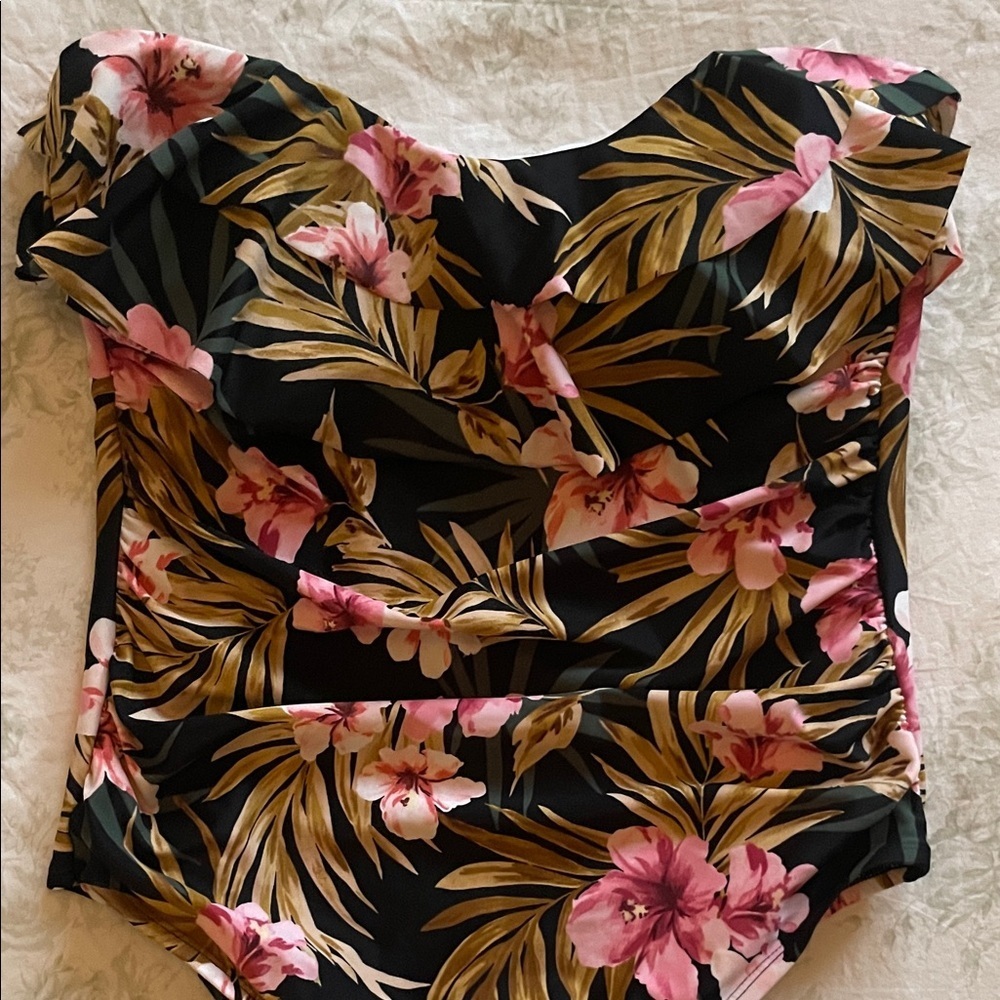 Kona Sol Black Floral Bikini - Picture 3 of 8